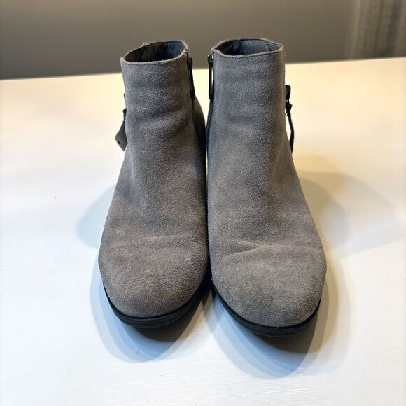 Blondo Women's‎ Grey Suede Leather Waterproof 2" Block Heel Booties US Size 9 M - Picture 6 of 12